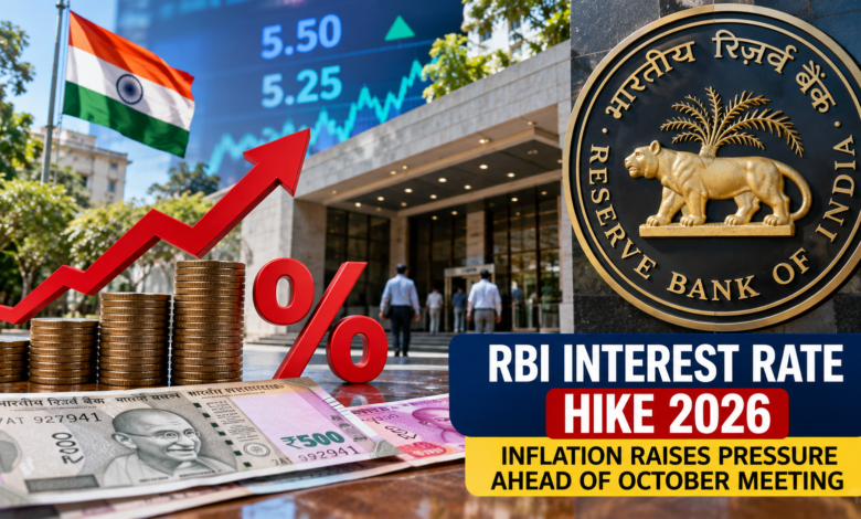 RBI Interest Rate Hike 2026: Inflation Raises Pressure Ahead of October Meeting RBI Interest Rate Hike 2026: Inflation Raises Pressure Ahead of October Meeting